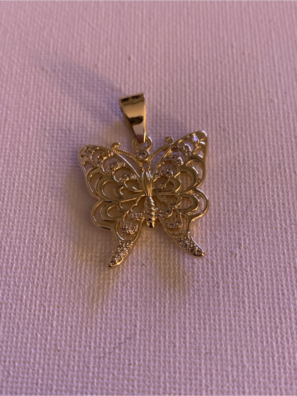 Gold Butterfly Pendant